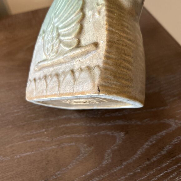 Niloak American Pottery Pitcher 1940s Eagle Stars Celadon Green Art Deco Vase - Picture 16 of 16